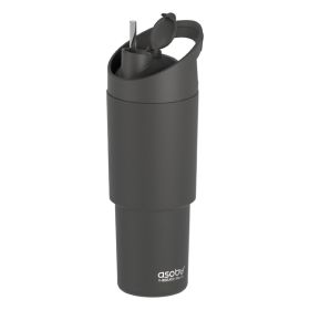 ASOBU BF77BK 32-Oz. Cosmic Insulated Water Bottle (Black)