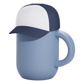 13 oz.;Ball cap style hat cover ;Double wall stainless steel;Ceramic lined;Keeps drink hot for hours;Spillproof lid and ergonomic handle;