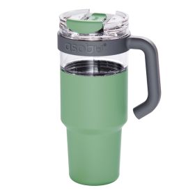 ASOBU SM80G 34-Oz. Explorer See-Through Travel Mug with Detachable Insulated Tumbler (Green)