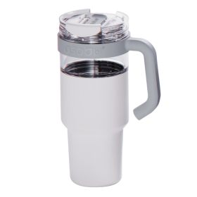 ASOBU SM80W 34-Oz. Explorer See-Through Travel Mug with Detachable Insulated Tumbler (White)