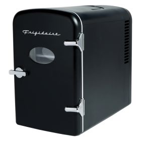 Frigidaire EFMIS175-BLACK_CP4 9-Can 48-Watt Portable Retro Mini Refrigerator (Black)