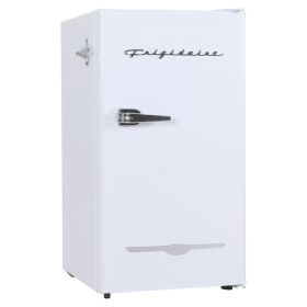 Frigidaire EFR376-B-WHITE 3.2-Cu.-Ft. 65-Watt Retro Bar Fridge with Side Bottle Opener (White)