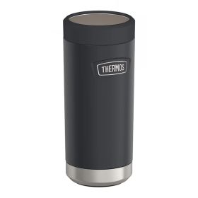 Thermos IS1512GT4 Icon Series Stainless Steel 12-Oz.-Slim-Can Beverage Insulator (Granite)