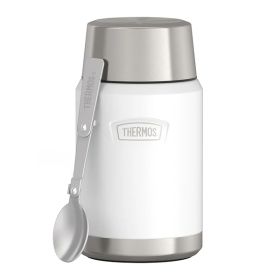 Thermos IS3012WH4 Icon Series 24-Oz. Stainless Steel Food Jar with Spoon