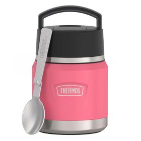 Thermos IS3102HP4 Icon Series 12-Oz. Stainless Steel Kids Food Jar with Spoon (Hot Pink)