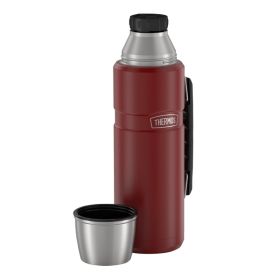 Thermos SK2010MR4 Stainless King Vacuum Insulated Stainless Steel Beverage Bottle (1.2 L; Red)