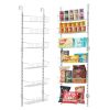 VEVOR Over the Door Pantry Organizer, 6-Tier Pantry Organization and Storage, Heavy-Duty Steel Hanging Spice Rack, Adjustable Wall Seasoning Shel