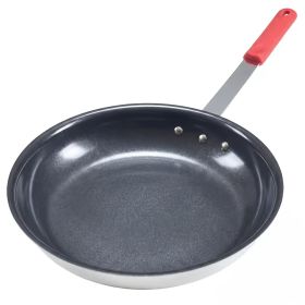 Ceramic Nonstick Egg Pan, Aluminum Frying Pan with Stainless Steel Base, Oven Safe, Dishwasher Safe Skillet (Color: Red, size: 10IN)